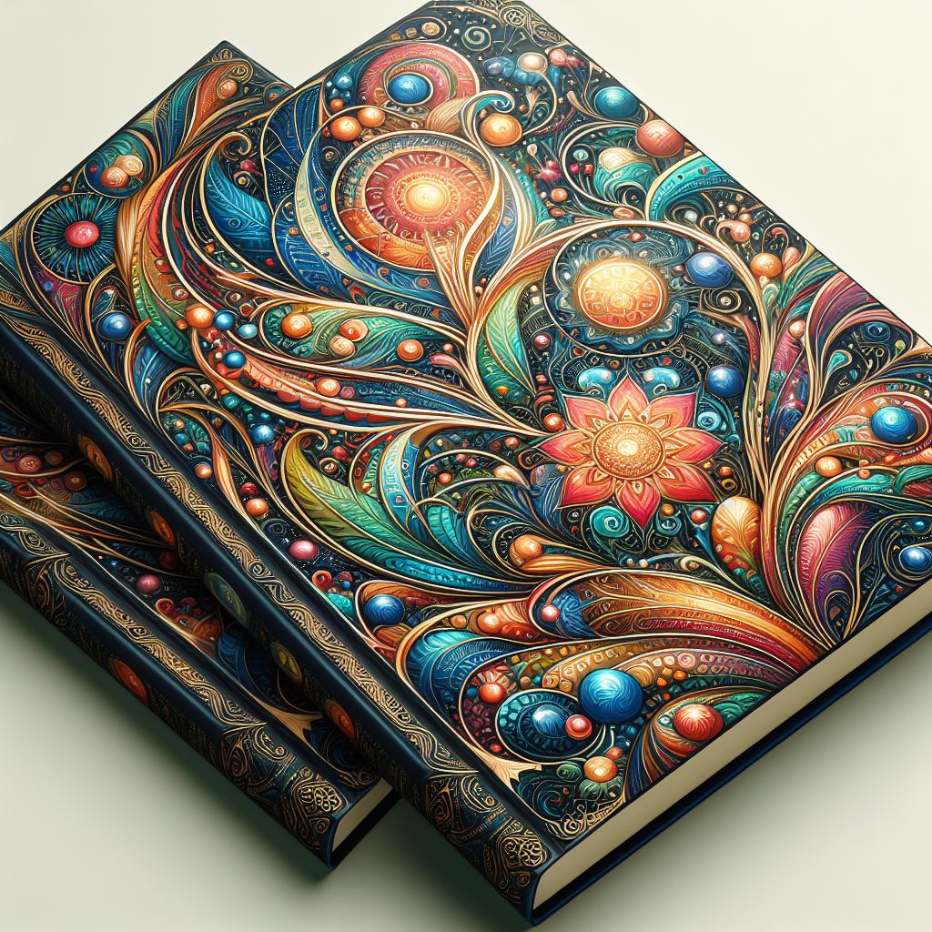 Colorful book cover design showcasing the importance of visual appeal in book publishing.